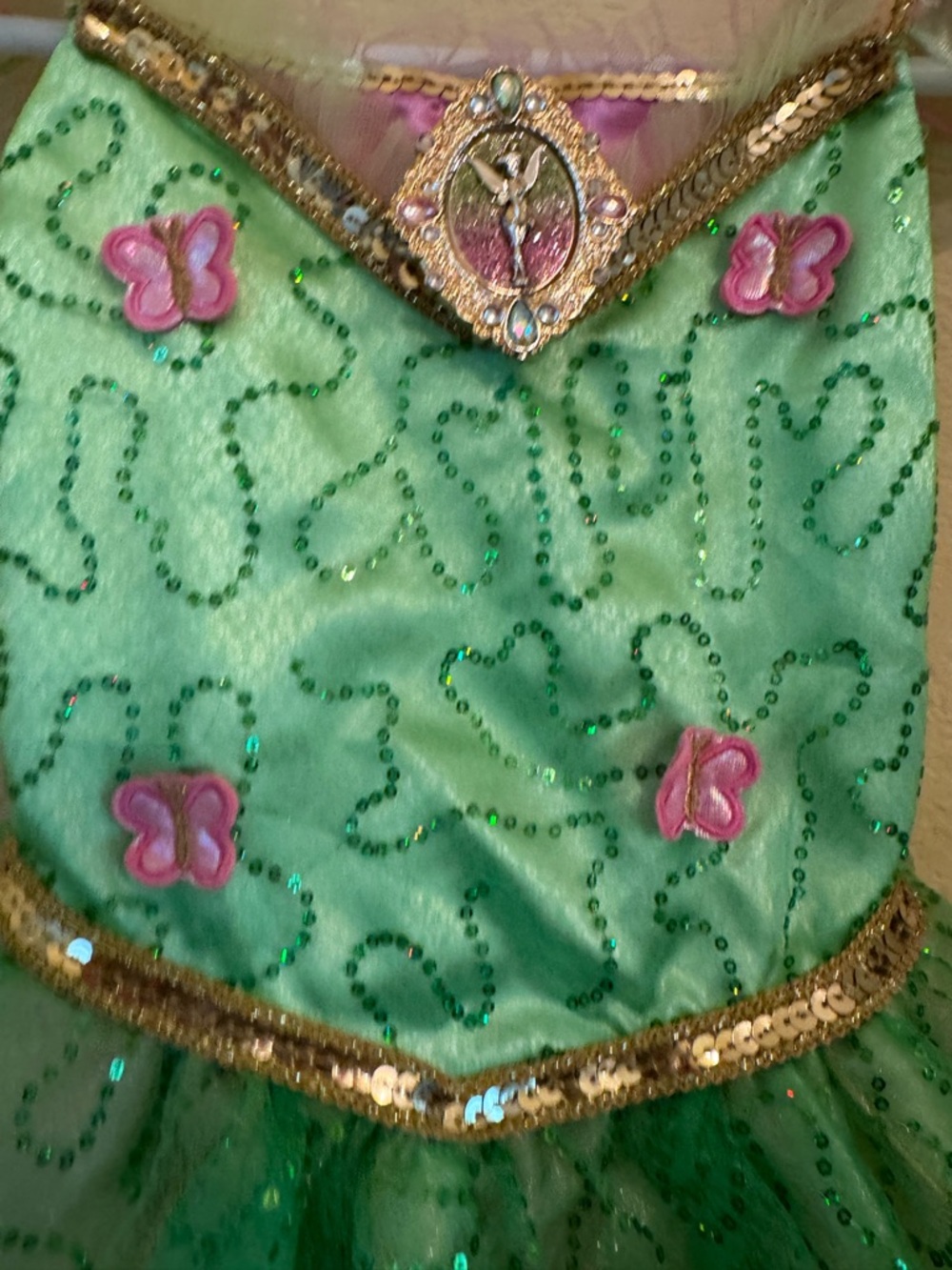 Disney Store Tinker Bell Princess Dress Up Costume Size 5/6 - Picture 2 of 5